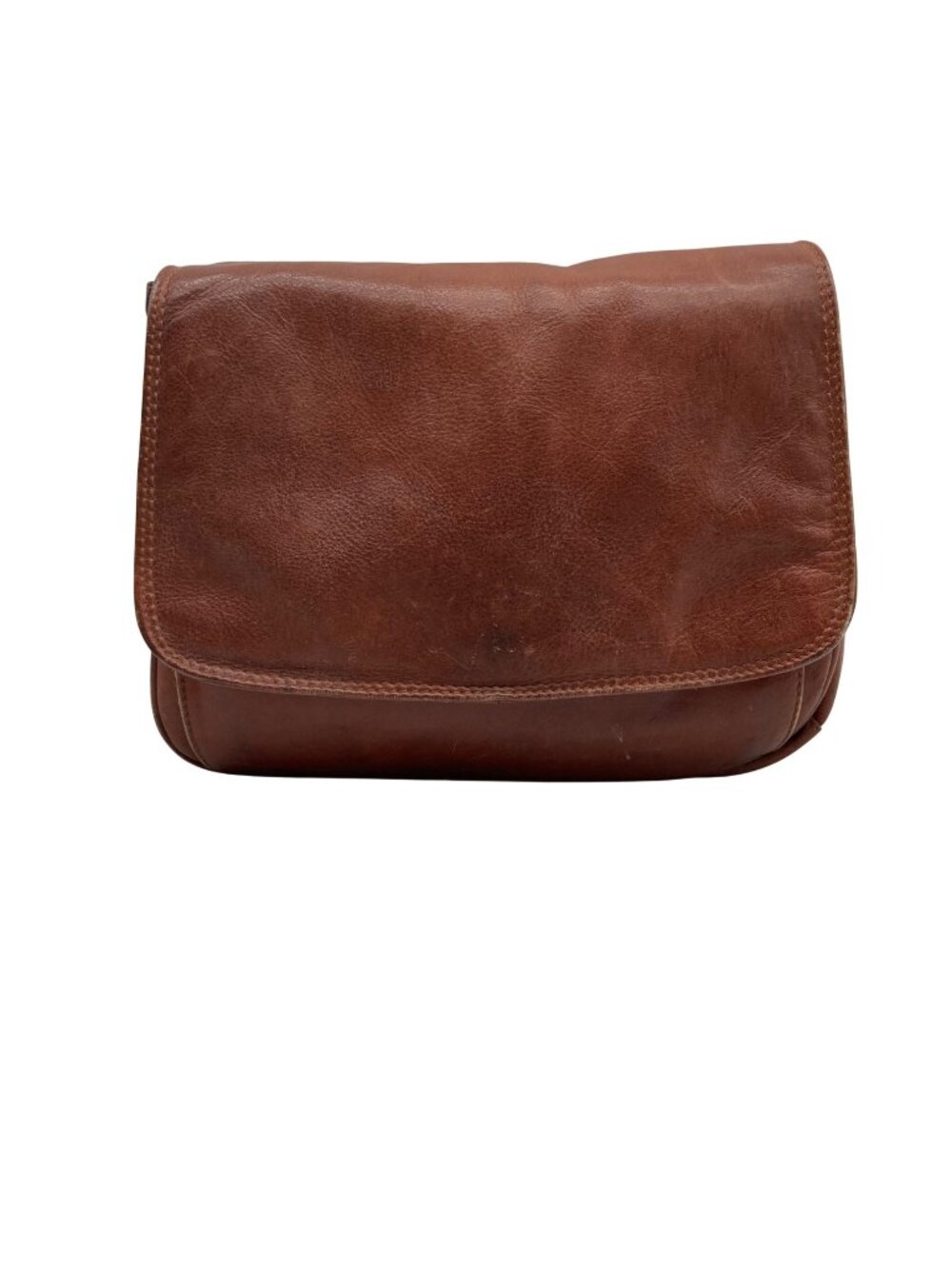 Derek Brown Faux Leather Triple Compartment Bag